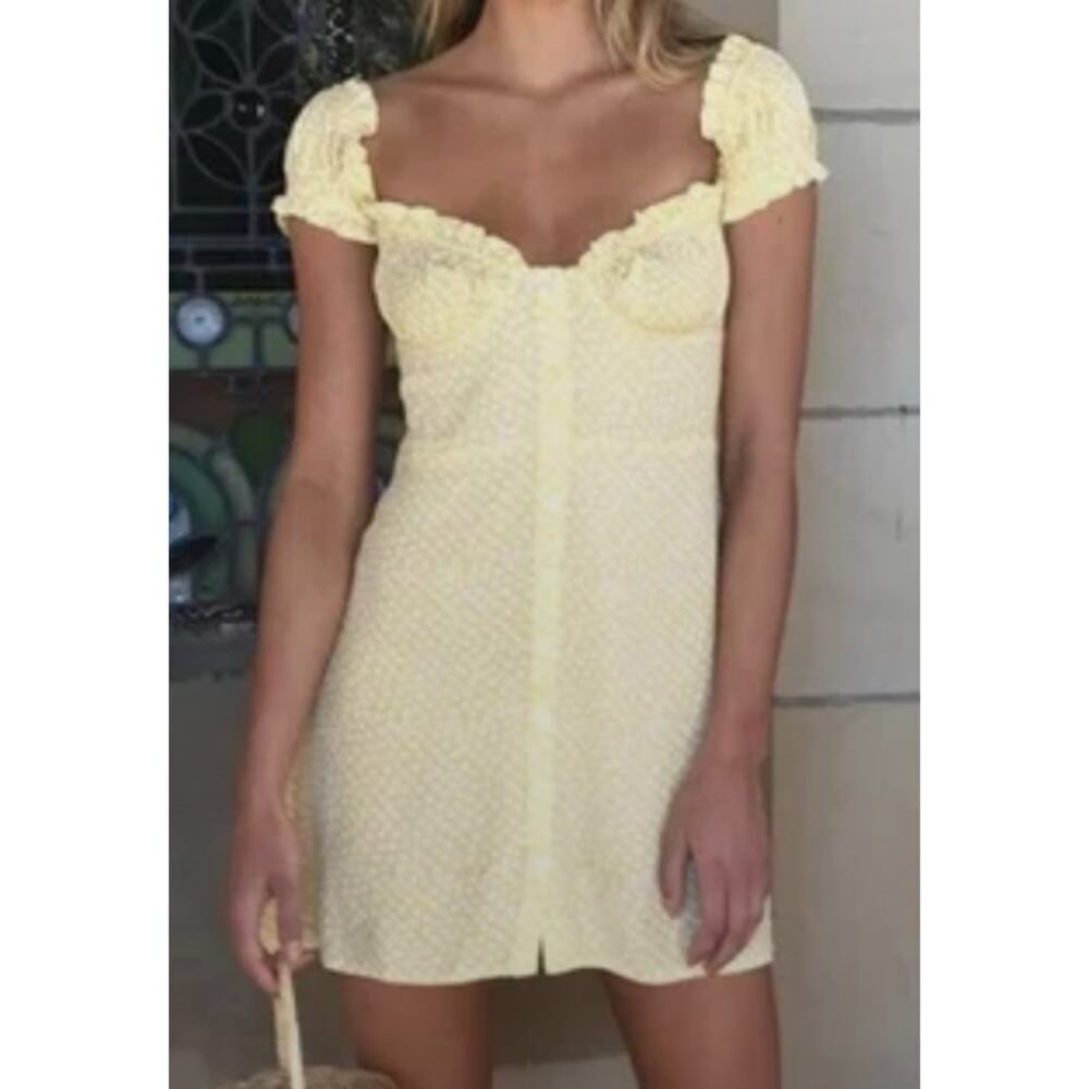 With Jéan Isabelle Dress Yellow Floral
